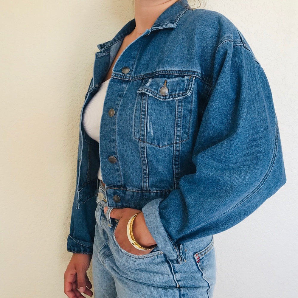 SOLD Oversized jean jacket